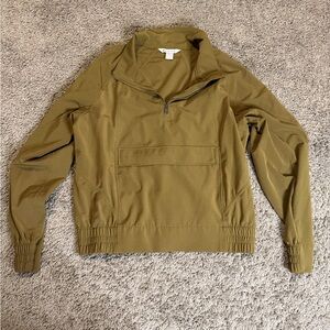 Women’s Athleta Boundless Popover Jacket Size Small Color Acacia Olive